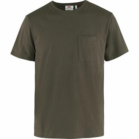 Fjallraven Men Övik T-Shirt Dark Olive PH209455 Philippines